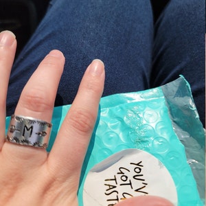 Name and Date Initials and Date Metal Hand Stamped Stamped | Etsy