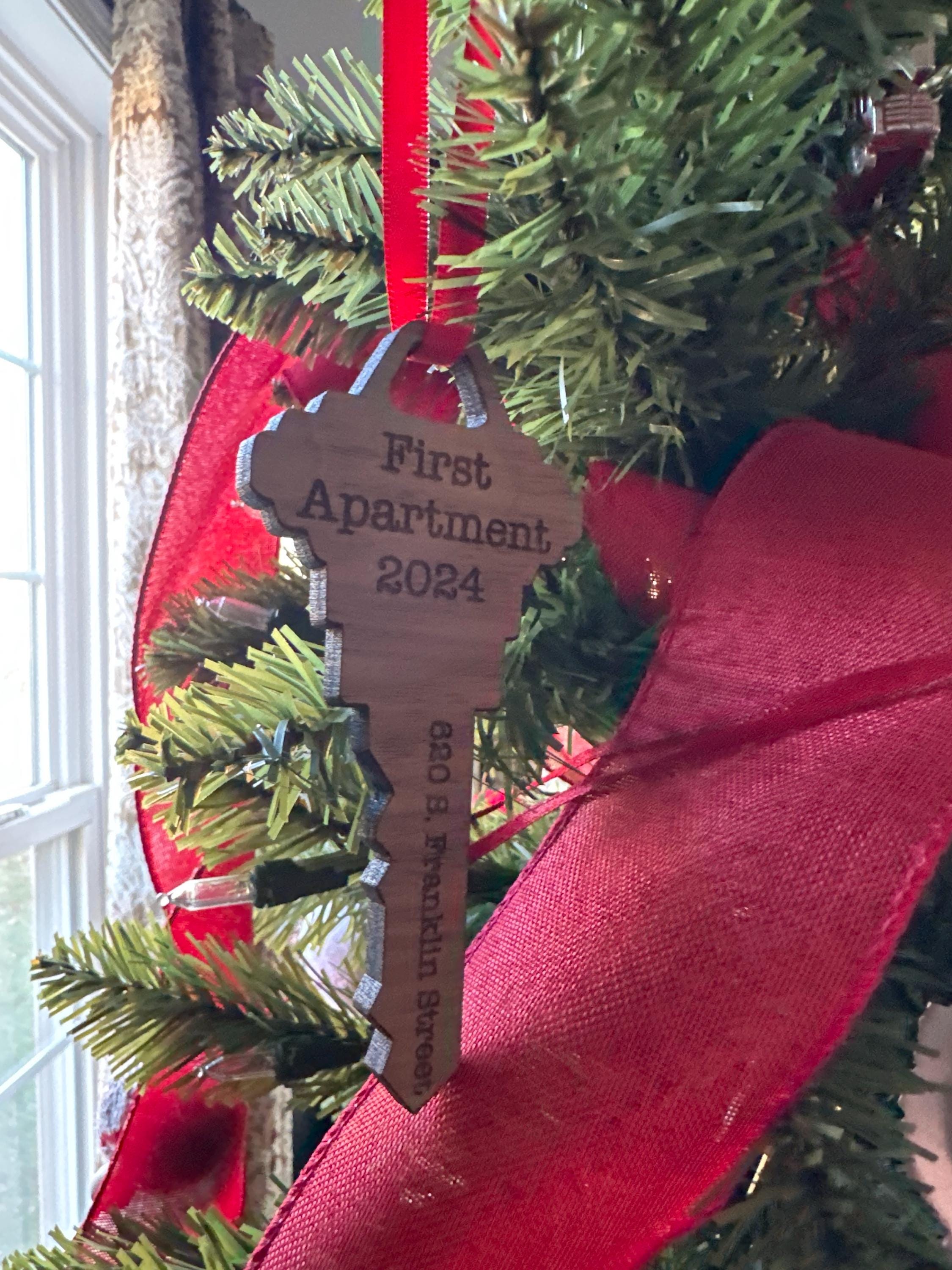 Our First Apartment Home 2025 holiday ornament - moving in together gift, Valentines Day | JW Design Studio