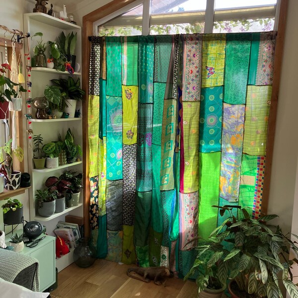 Photo inspiration: Visual Reference: Handmade Curtains Recycled Vintage Curtains Boho Style Ethical