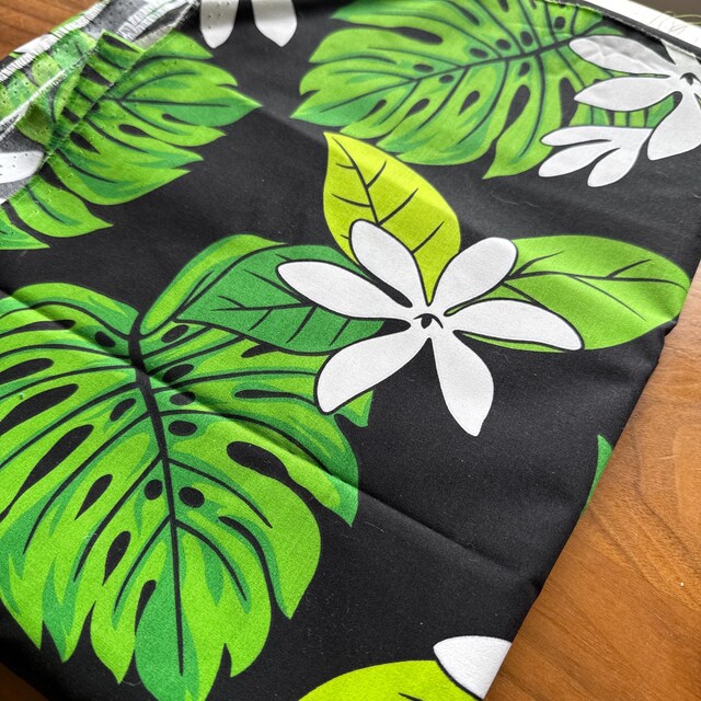 Blue Classic Hawaiian Print Fabric 100% Cotton Sold by the