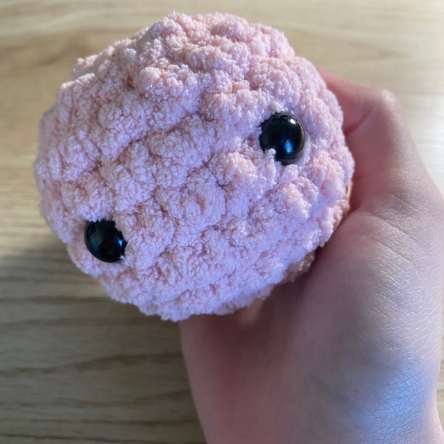 Stress Ball Plushies Soft and Fluffy Crochet Amigurumi anxiety Balls stress  Reliever fidget Toy cute Kawaii study Buddy stuffed Plush 