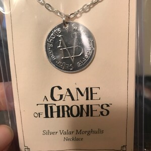 Valar shop morghulis necklace