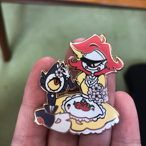 Cottagecore Hazbin Hotel Enamel Pins - Etsy
