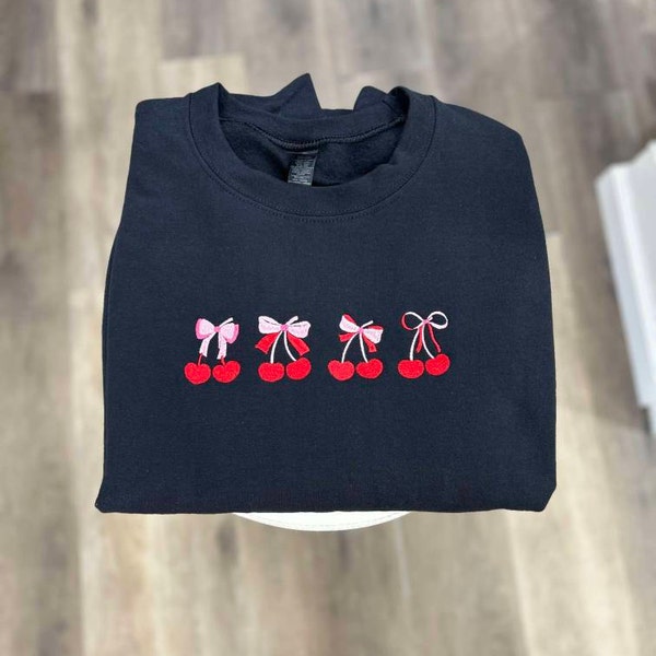 Cherry Embroidered 2pcs main image 1