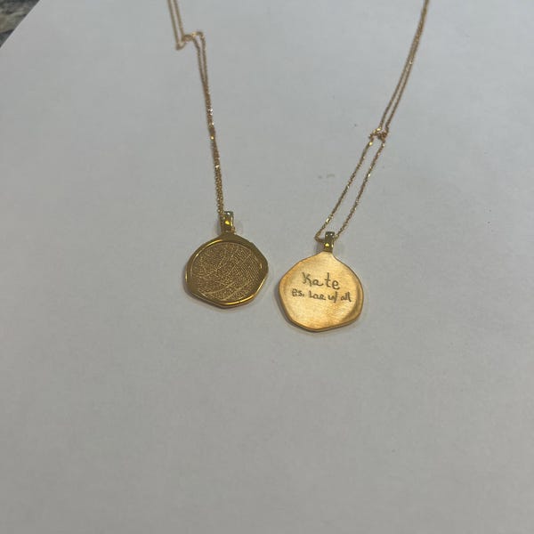 Baby Fingerprint Necklace Kit Personalized Fingerprint Necklace