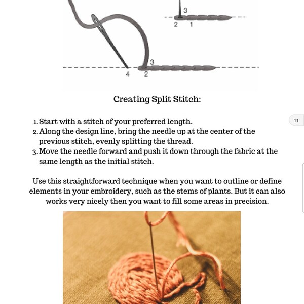 Sleeping Fox PDF Embroidery Pattern, Cottagecore Instant Download ...