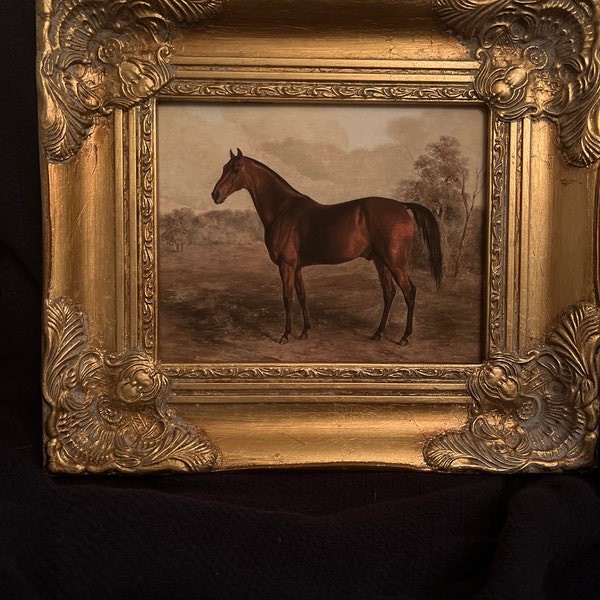 Equestrian Painting Print | Horse Canvas ART PRINTS Vintage | MAILED ...