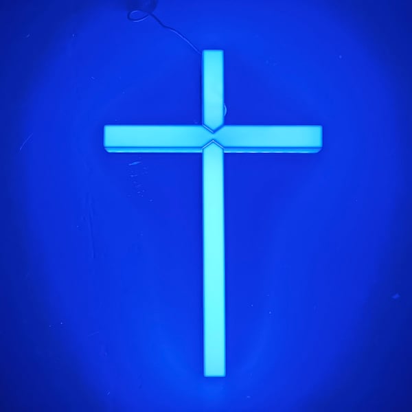 Custom LED Lighting Cross Sign丨3d Luminous Characters LED Acrylic ...