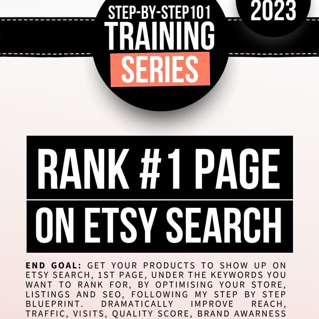 How do you rank 1 on Etsy?