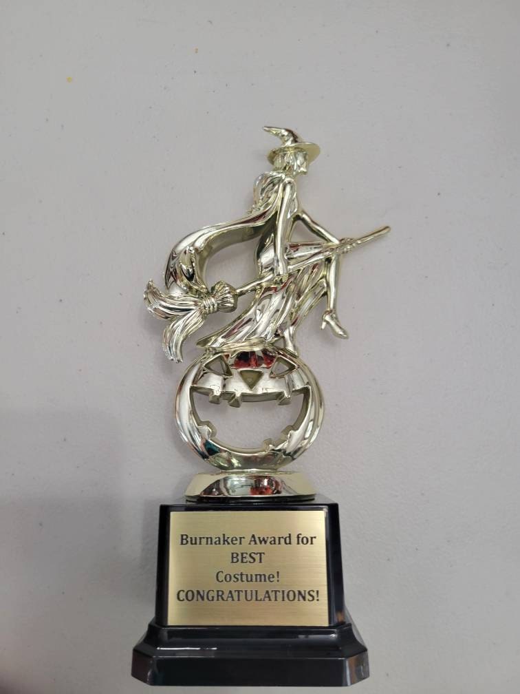 Halloween Trophy Costume Party Prize Free Engraving Halloween Party Favor