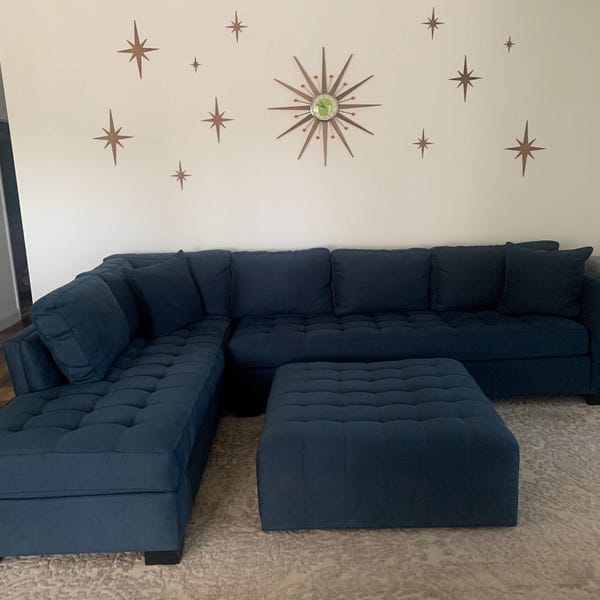 British Made 24 Inch Mid Century Style Starburst Clock by Royale 12 ...