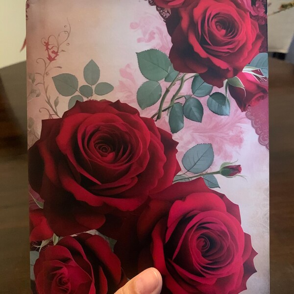 Journal Roses for Her Floral Notebook for Writers Flower Diary for ...