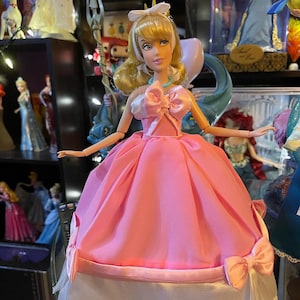 strapless open back dress Cinderella's Pink Dress Music – Jim Shore