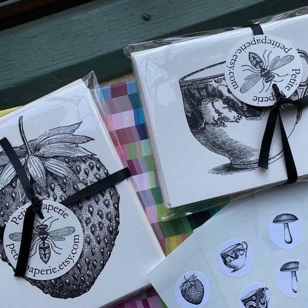 Teacup Note Cards Stationery Set of 10 Cards With Matching Envelopes - Etsy