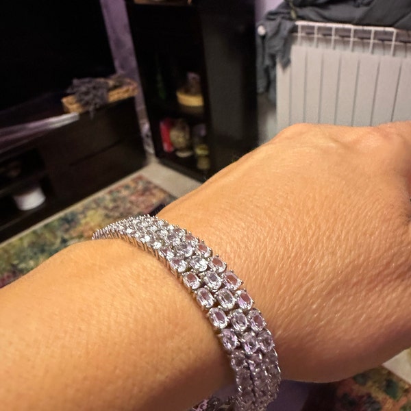 Georgini Natural Opal and Two Natural Diamond October Bracelet - Silver main image 1
