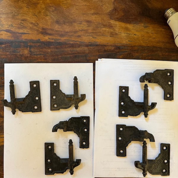 Four Vintage Lighting Parts Side Panels Architectural Salvage Four vintage lighting parts side panels architectural salvage