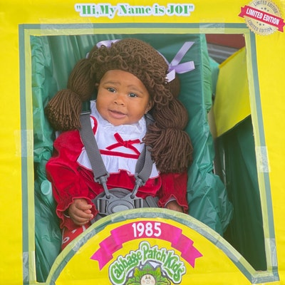 Baby Wig, Cabbage Patch Kid Wig, Cabbage Patch Inspired Hat, Dress up ...