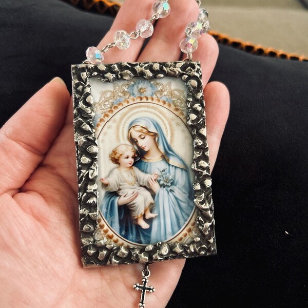 Mary Ornament, Virgin Mary, Mary Icon, Mother Mary, Gift of Faith ...