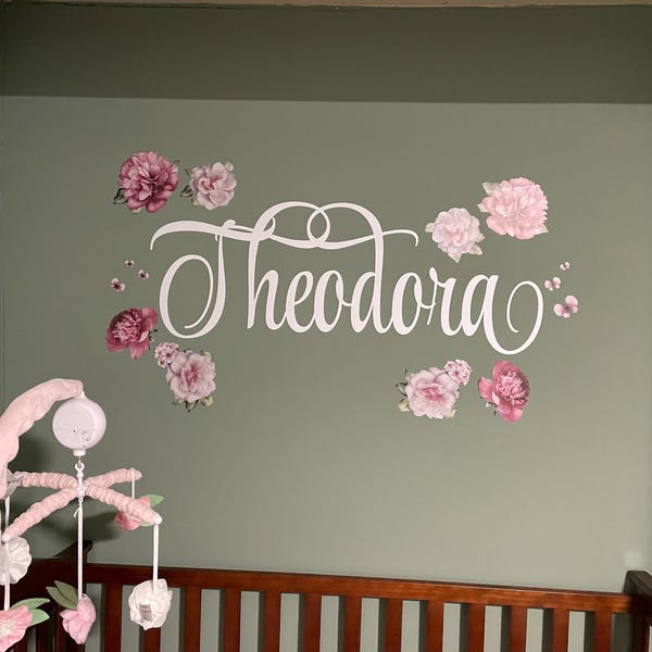Personalized Girls Name Wall Decal Childrens Room Girls Bedroom Teen ...