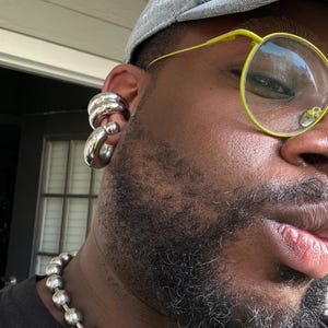 Silver Hoop Earrings Silver Stud Earrings Silver Earrings Ear Jacket Chunky Earrings Statement Earrings Gift for her No tarnish