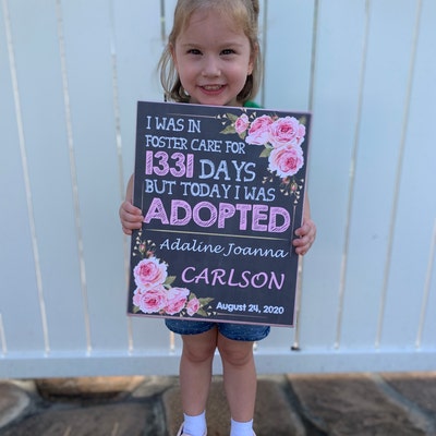 Adoption Announcement Sign, Adoption Photo Prop, Adoption Printable ...