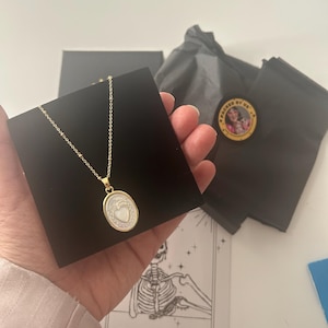 Sacred Heart Mother of Pearl Dainty Necklace
