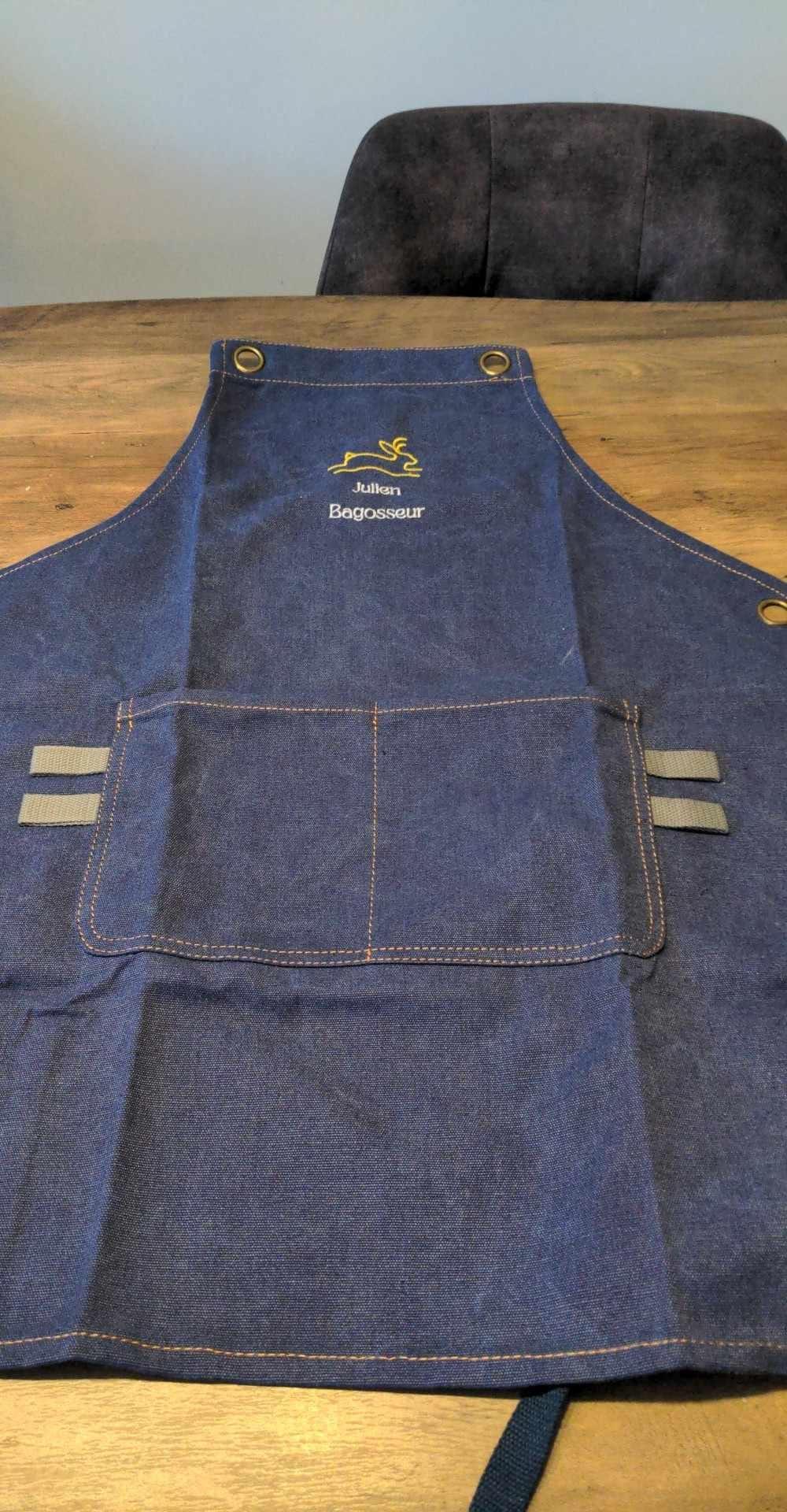 Personalized Canvas Apron, Canvas Workshop Apron, Bartender&#39;s Apron, Embroidered Kitchen Apron, Barbeque Apron,  Bartender Apron, Chef Apron