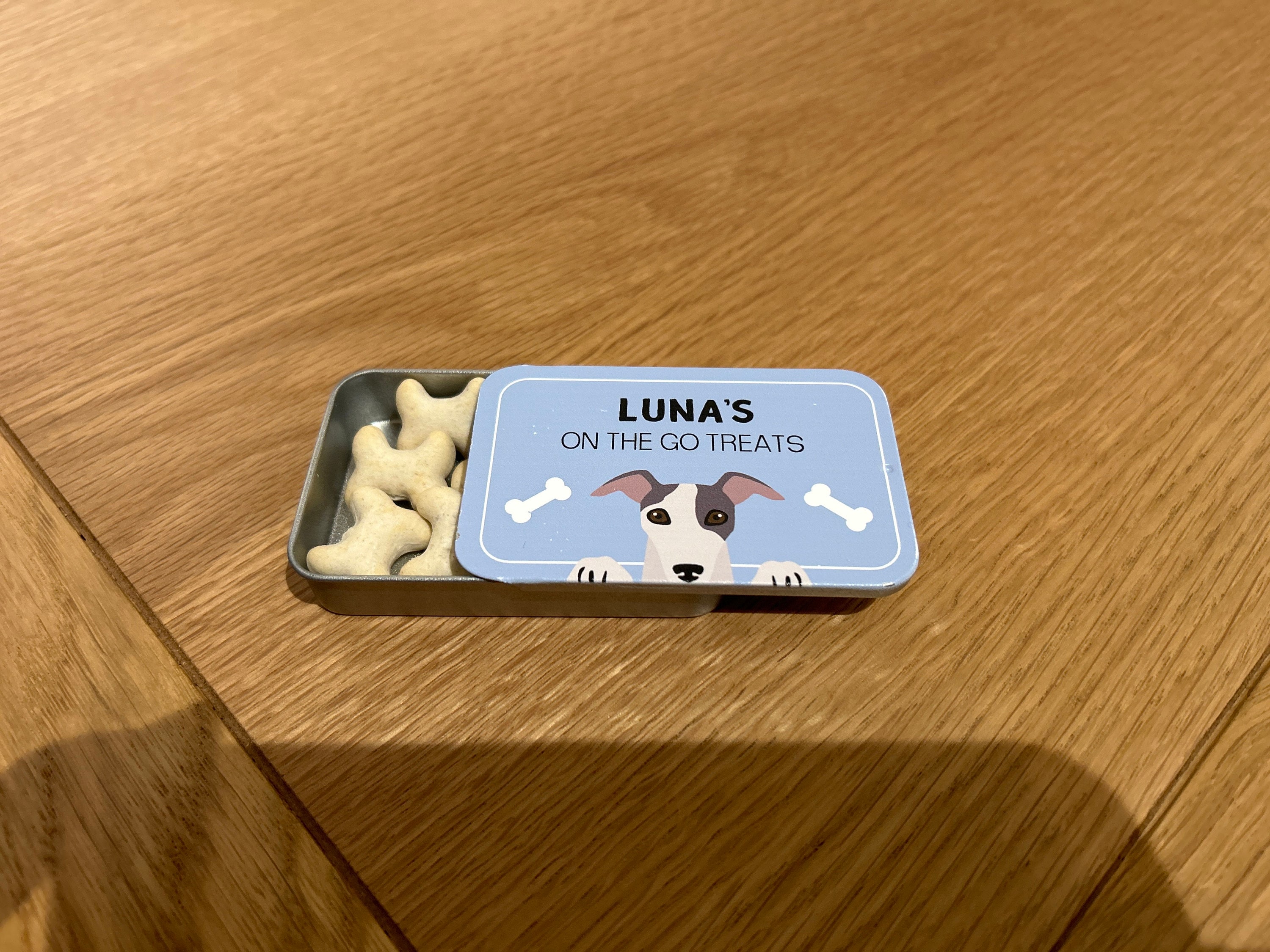 Personalised Dog Breed Treat Tin