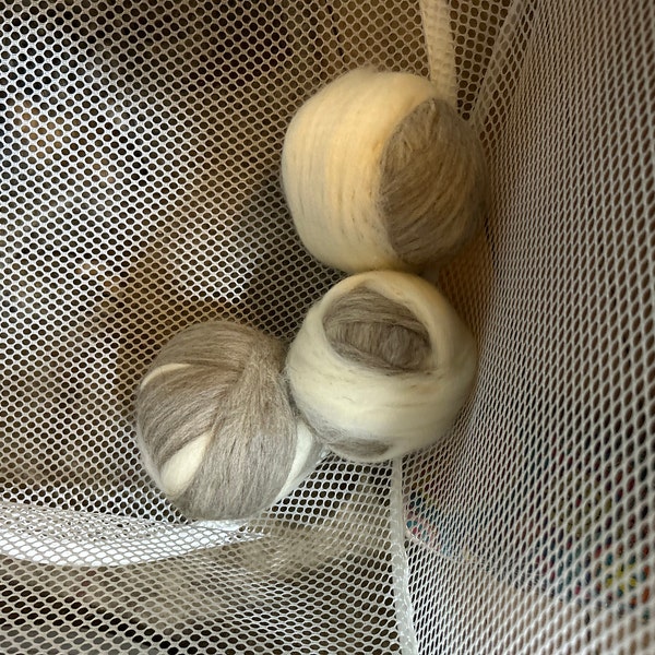 22 Lbs Pounds Natural Gray Un Dyed Wool Top Roving Fiber Spinning ...