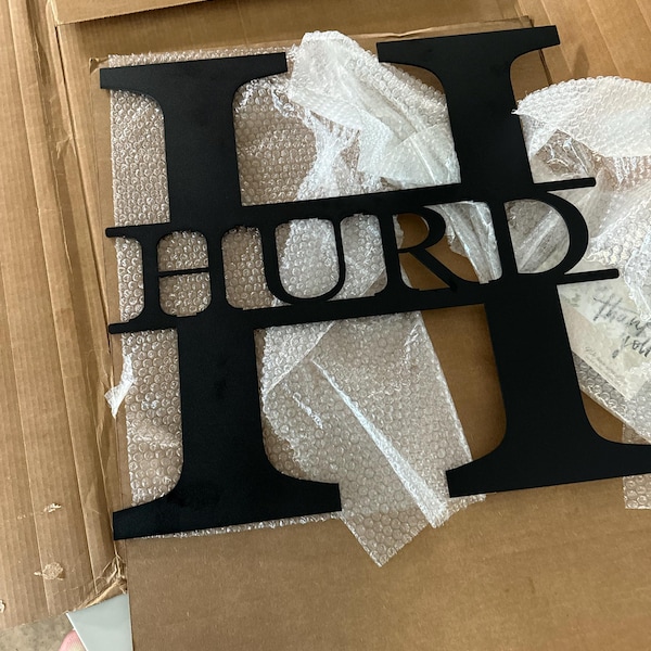 Custom Personalized Monogram Name Sign - Farmhouse Decor - Wedding ...