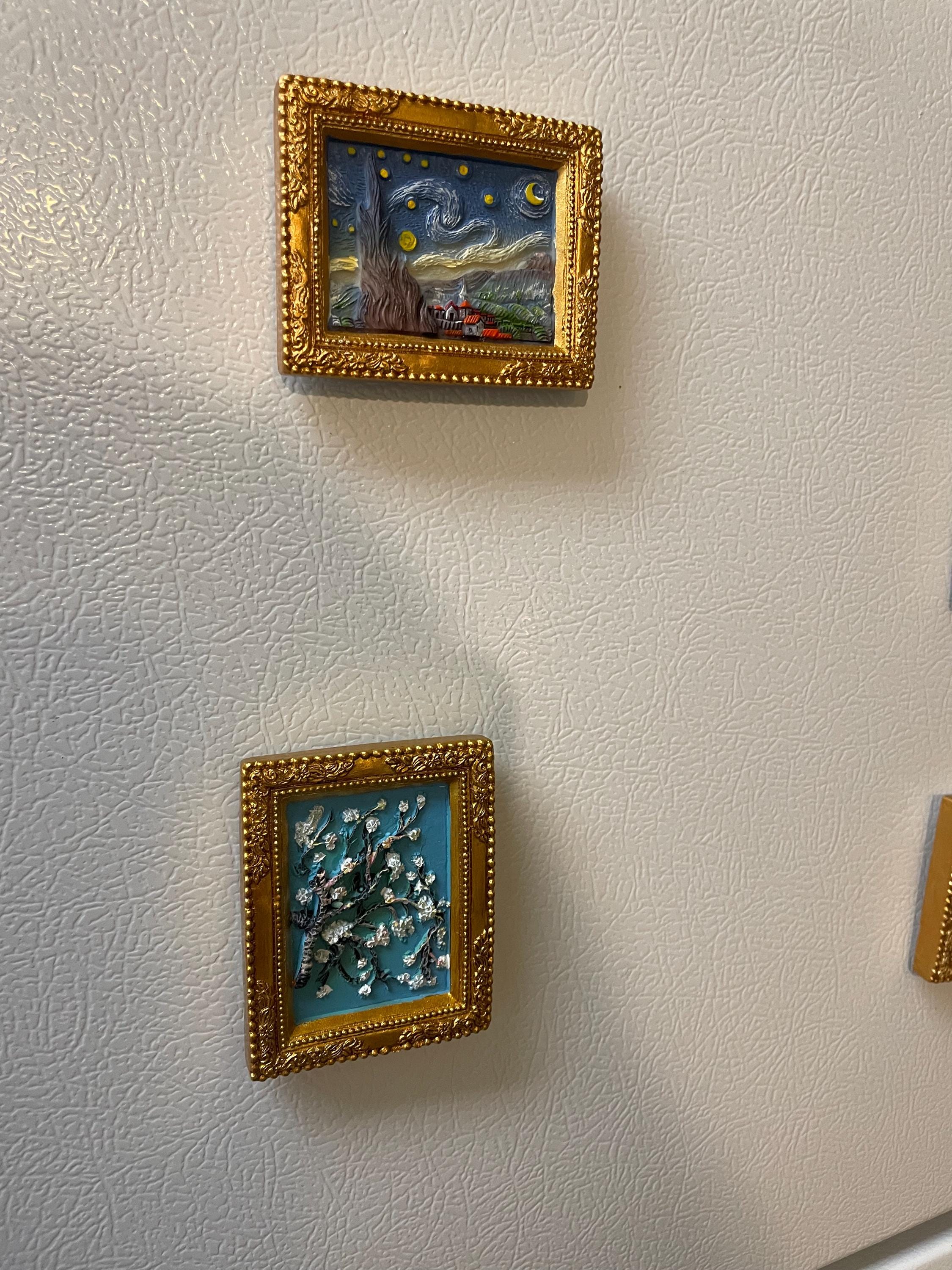 World famous paining kitchen refrigerator magnets painting 3D