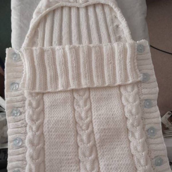 RETIREMENT SALE Vintage Crochet Pattern Baby Jacket Cardigan and Pompom