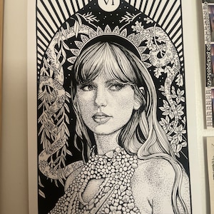 Florence the Machine Tarot Card Art Print the High Priestess - Etsy
