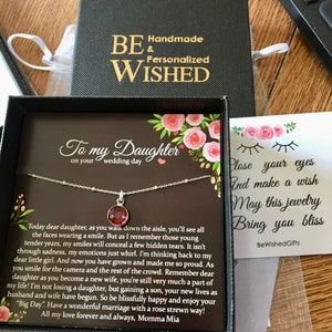 Bride Gift from Mom to Daughter on Wedding Day gift for Daughter on wedding day from Mother to Daughter Wedding, Satellite Chain Necklace