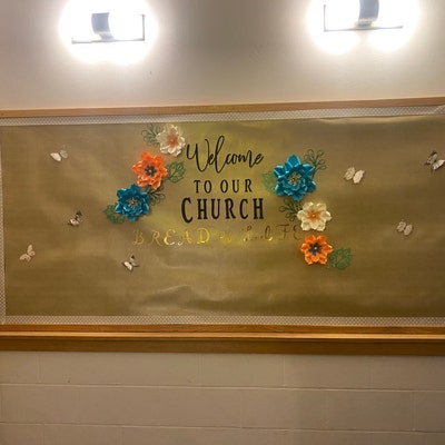 Welcome to Our Church Bulletin Board Set for Church Sanctuary, Sunday ...