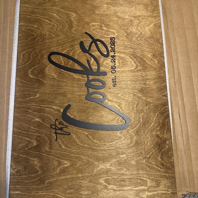 【サイン入】The Wedding Present コミック全6冊セット C86 Personalized Wedding Guest Book Alternative | Last Name Wood Sign