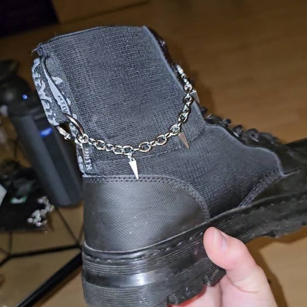 ALT SPIKE BOOT Chain Charms Hardware Grunge Charm, Shoe Accessories ...