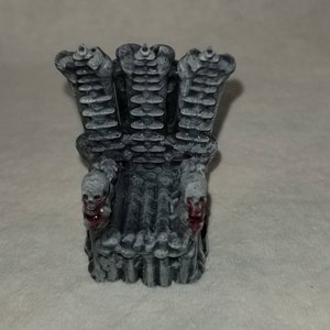 Dnd Small Skeleton Skull Throne Necromancer Evil Wizard Hell