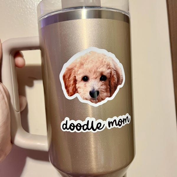 Adesivo Cane Maltese 45 Cm | Sticker In PVC Per Auto, Moto, Laptop | Resistente E Facile Da Applicare - 3