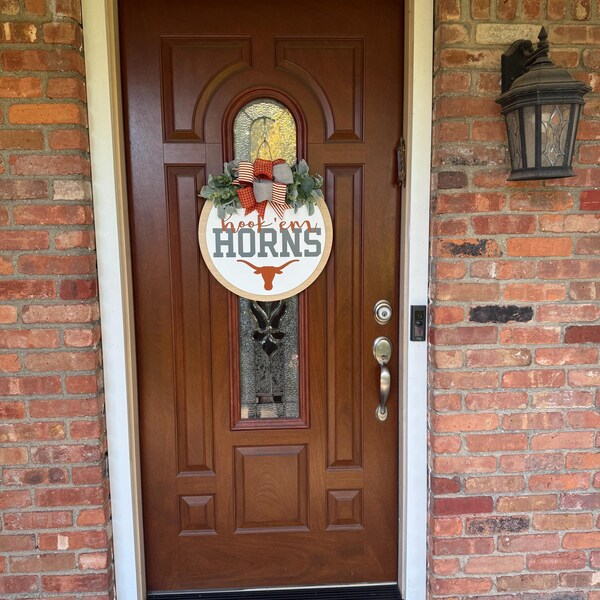 Arkansas Razorbacks Front Door Decor Razorbacks Sign UARK Wreath Hogs ...