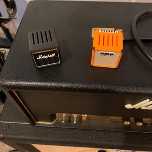 Mini Guitar Amp Pick Holder Marshall Gibson Orange Fender