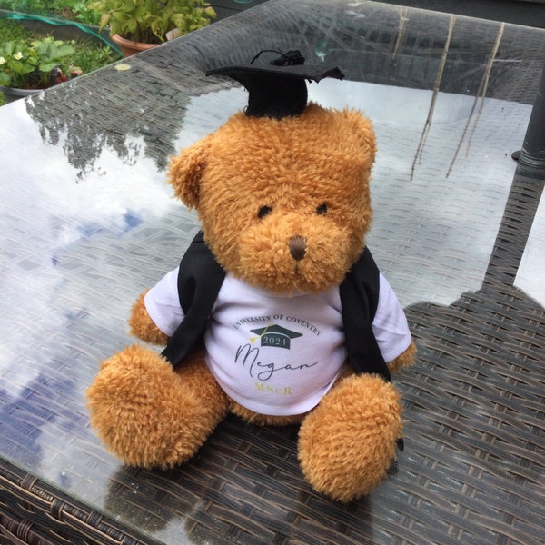 Personalised Graduation Bear - Graduation Gifts - Graduation Gift ...