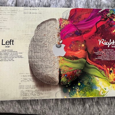 Painting MacBook Skin Left Right Brain MacBook Decal MacBook Sticker ...