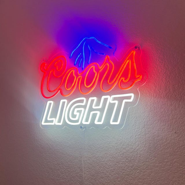 Coors Light ネオン看板　ネオンサイン　ネオンライト　ビンテージ Vintage Coors Light Neon Sign - Etsy