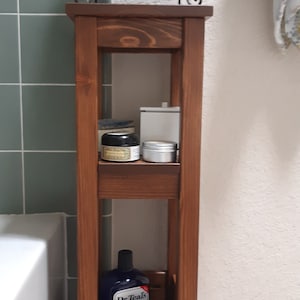 3 Tier Bathroom Storage Caddy - Wood Effect