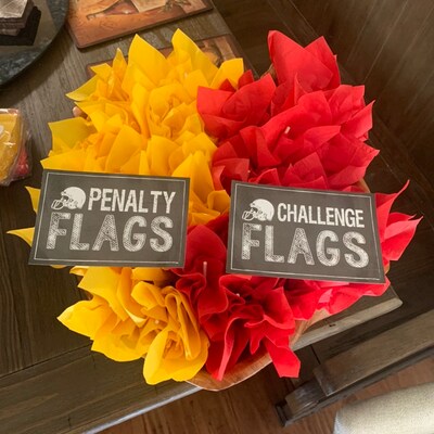 Football Penalty Flags and Challenge 4x6 Flags Signs Chalkboard PDF ...