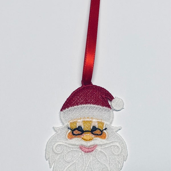 FSL Santa Ornament 2 Sizes. Christmas Embroidery Designs. Instant ...