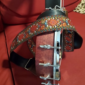 VICASKY Shoulder Bag Strap Musical Instrument Strap Guitar Straps for  Handbags Banjo Strap Flowers Strap Locks for Bass Banjo Shoulder Belt  Western