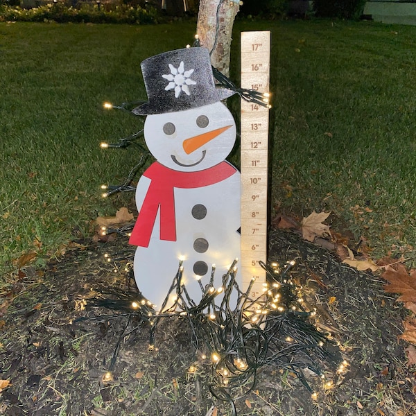Snowman Snow Measuring Sticks Instant Download, 4 Design Files, DIY Kit ...