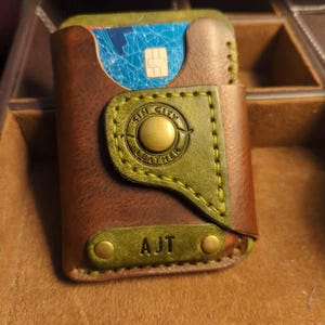 新品未使用RATS LEATHER SHORT WALLET The Rat Pack V2/ Handmade Leather Accessory for Man/ Gift